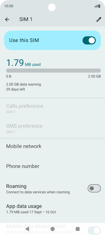 The total data usage is displayed.