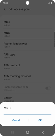 Key in 03 and press OK.