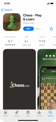 Press GET and follow the instructions on the screen to install the app.