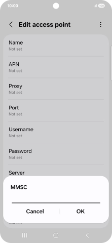 Key in http://pxt.vodafone.net.au/pxtsend and press OK.