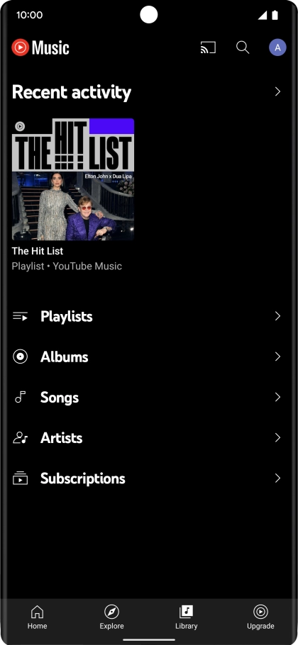 Press the required category and go to the required audio file.