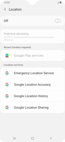 Press the indicator to turn the function on or off.