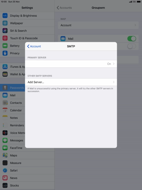 Press the field below 