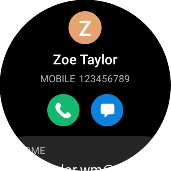 Press the call icon.