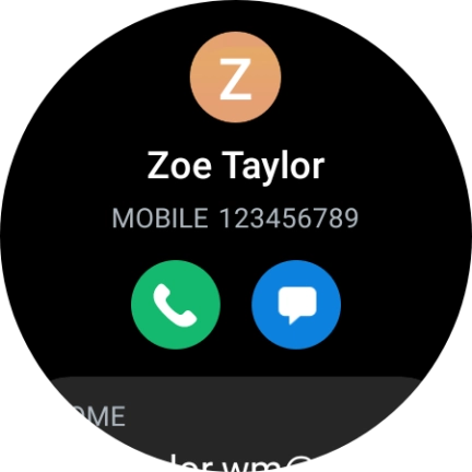 Press the call icon.