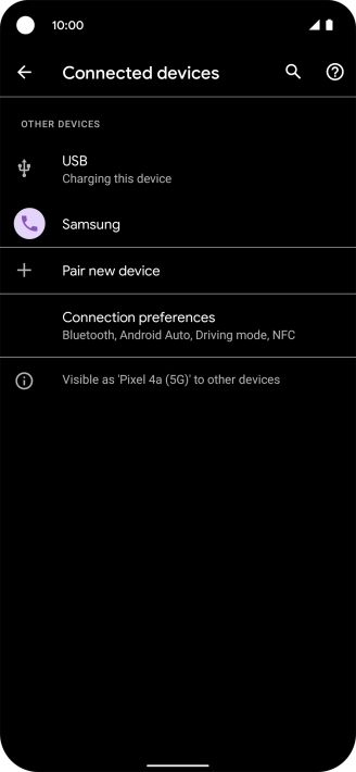 Slide your finger upwards starting from the bottom of the screen to return to the home screen.