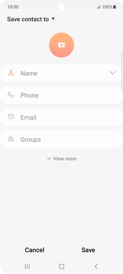 Press the address book drop down list.
