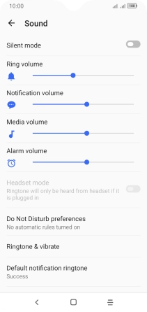 Press Ringtone and vibrate.