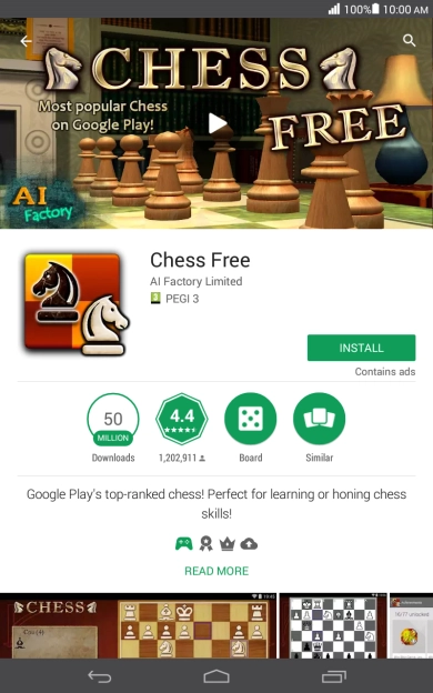 Press INSTALL and follow the instructions on the screen to install the app.