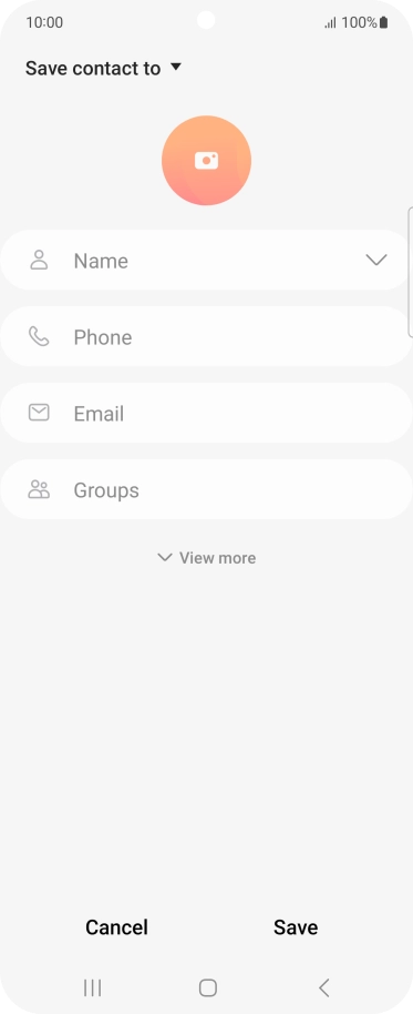 Press the address book drop down list.