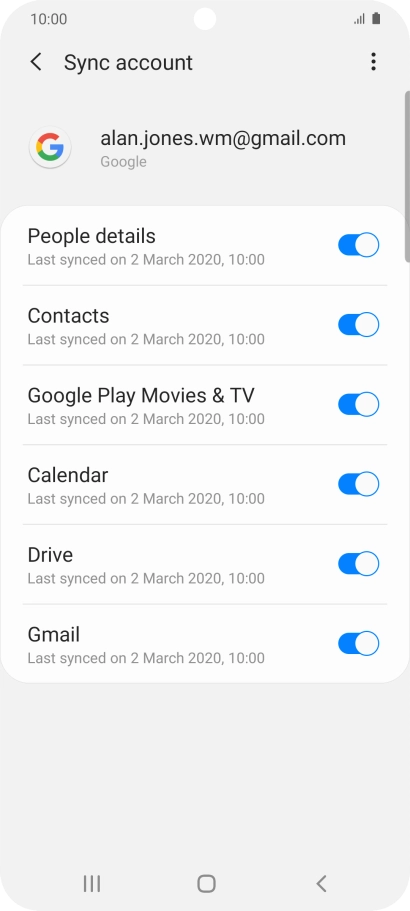 Press the Home key to return to the home screen.