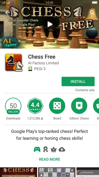 Press INSTALL and follow the instructions on the screen to install the app.