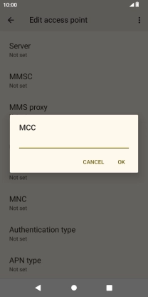 Key in 505 and press OK.