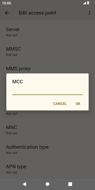 Key in 505 and press OK.