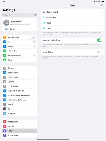 Press Do Not Disturb.