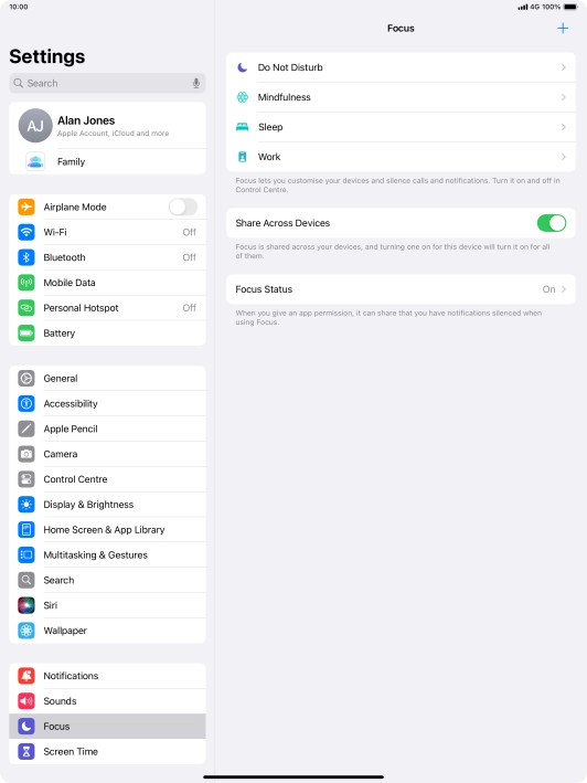 Press Do Not Disturb.
