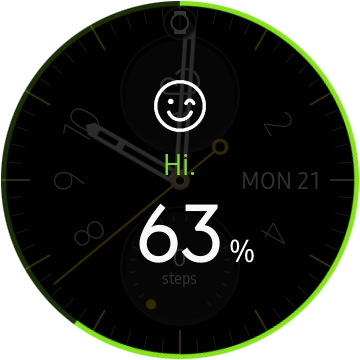 When the battery percentage is displayed, charging is in progress.