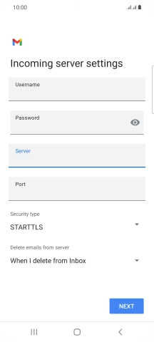 Press the field below 