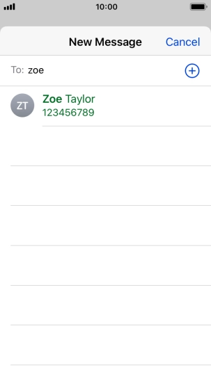 Press the required contact.