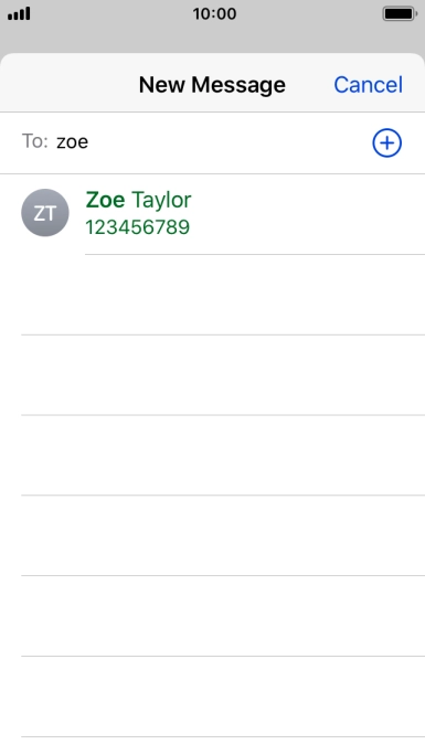 Press the required contact.