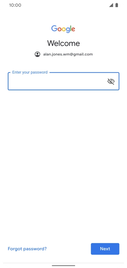 Press the field below 