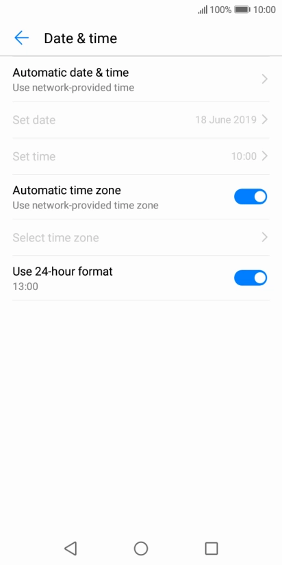 Press the Home key to return to the home screen.