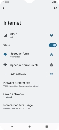 Press the Home key to return to the home screen.