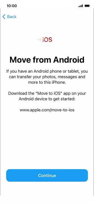 To transfer content to your phone, you need to install the app 