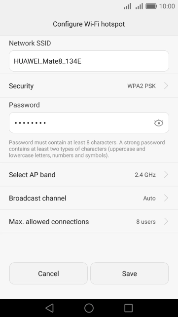 Press the field below 