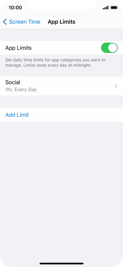 Press the required category.