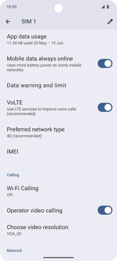 Press App data usage.