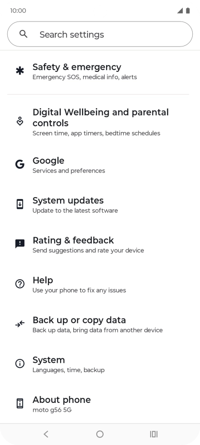 Press System updates.