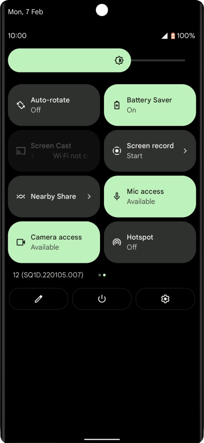 Slide your finger upwards starting from the bottom of the screen to return to the home screen.