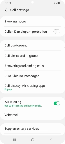 Press the Home key to return to the home screen.
