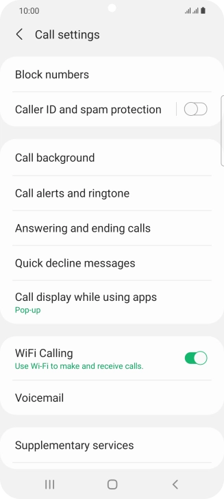 Press the Home key to return to the home screen.