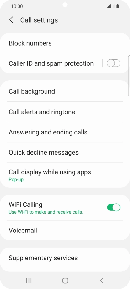 Press the Home key to return to the home screen.