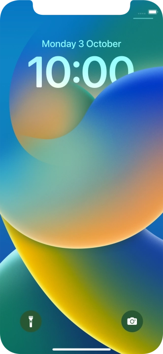 Slide your finger upwards starting from the bottom of the screen.