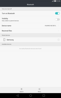 Press the Home key to return to the home screen.