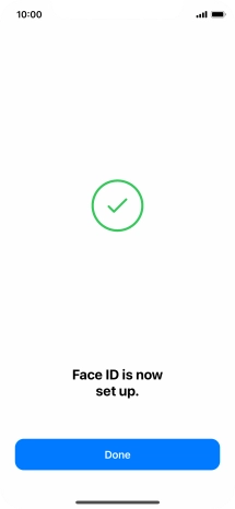 Press Done. If you haven't previously selected a phone lock code, key in a code of your own choice twice.