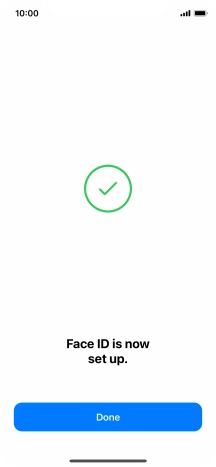 Press Done. If you haven't previously selected a phone lock code, key in a code of your own choice twice.