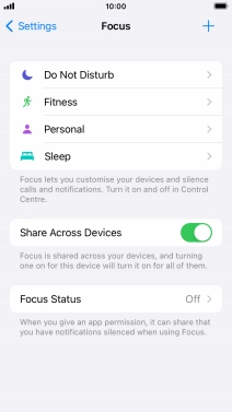 Press Do Not Disturb.