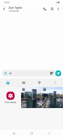 Press the picture icon.