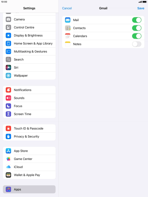 If this screen is displayed, you email account has been recognised and set up automatically. Follow the instructions on the screen to key in more information and finish setting up your tablet.