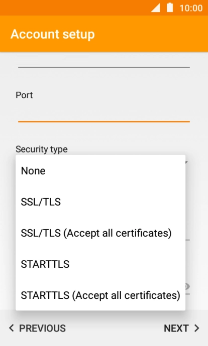 Press None to turn off the function.
