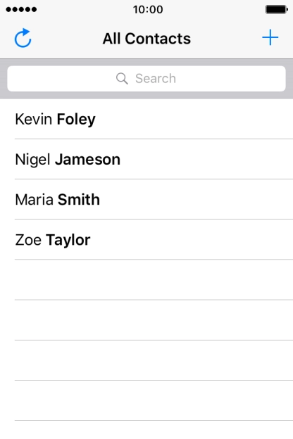 Press the required contact.