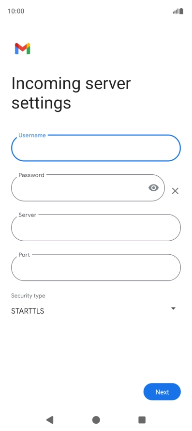 Press the field below 