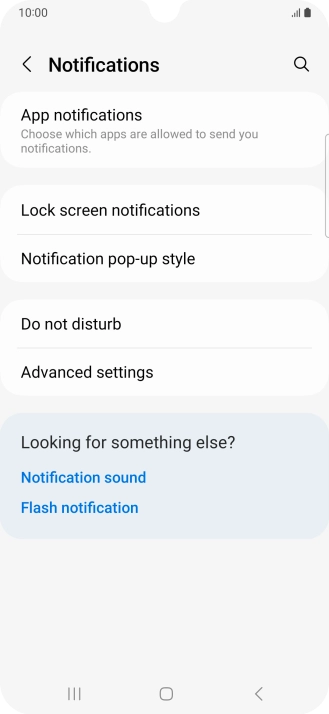 Press App notifications.