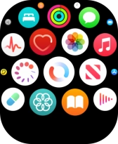 Press the heart rate sensor icon.