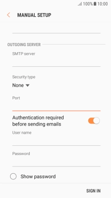 Press the field below 
