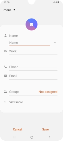 Press the address book drop down list.